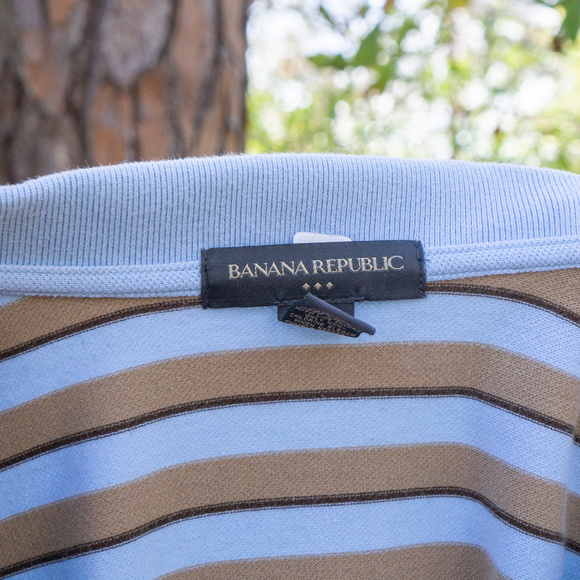 Banana Republic Polo (blue/tan) - Picture 3 of 3